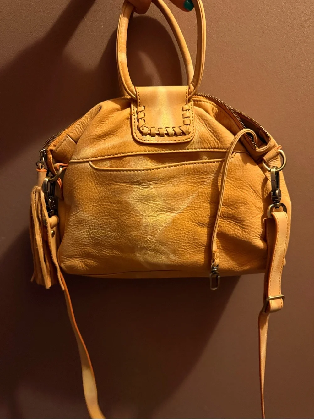 HOBO Genuine Leather Satchel/Crossbody – Excellent Condition